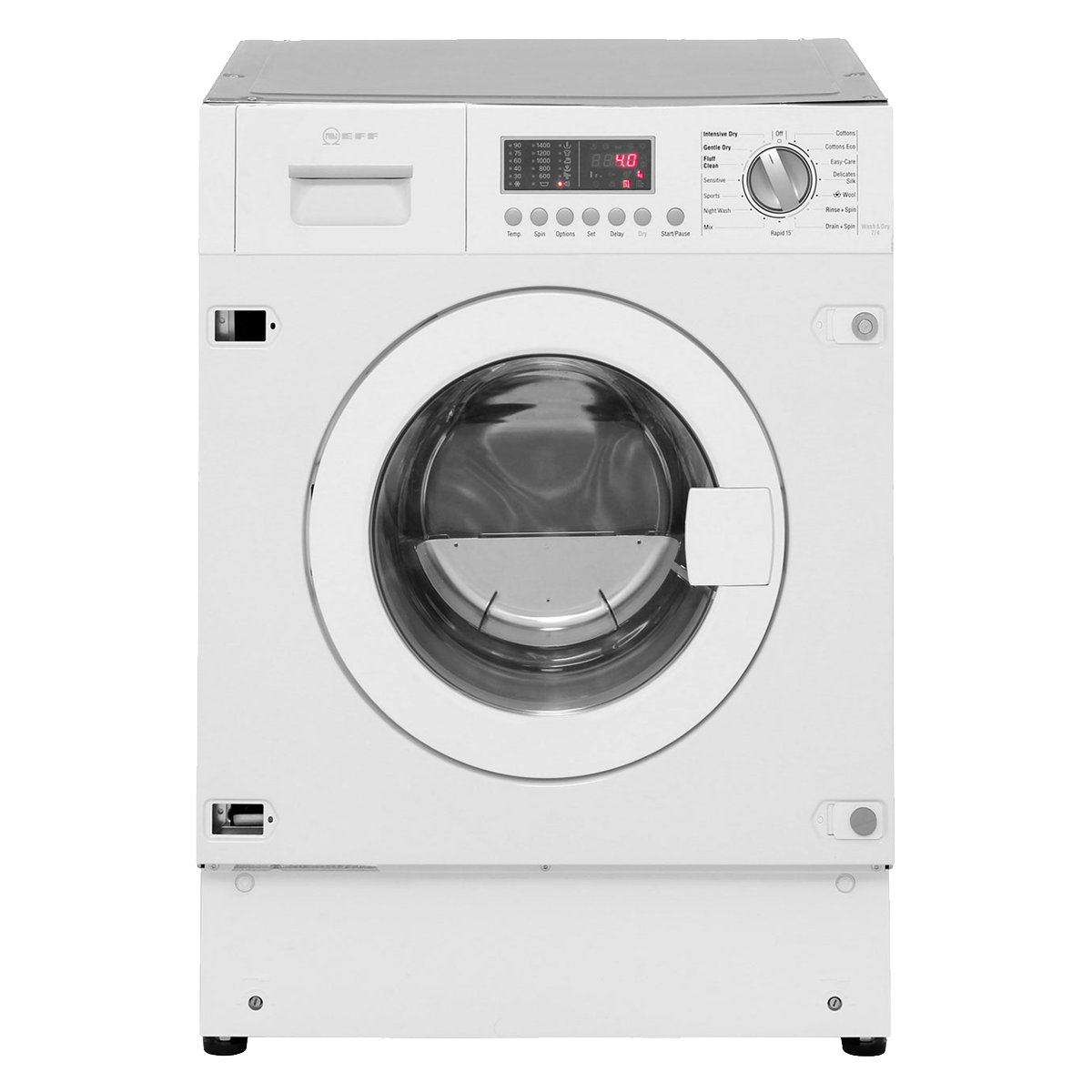 NEFF V6540X1GB, BuiltIn 7Kg 1400rpm Washer Dryer White