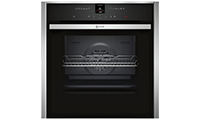 NEFF B57CR23N0B Pyrolytic Multifunction Electric Single Oven Black Glass with Programmer Ex-Display