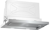 NEFF D46ML54N0B 60cm 3 Hood with Button Controls NEFF D46ML54N0B 60cm 3 Hood with Button Controls