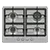 NEFF T26GKH8N0 60cm 4 Burner Gas Hob in Stainless steel Colour