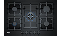 NEFF T27CA59S0 75cm 5 BurnerWok Gas Hob with Cast Iron Pan Supports NEFF T27CA59S0 75cm 5 BurnerWok Gas Hob with Cast Iron Pan Supports