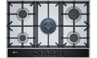 NEFF T27DA69N0 75cm 5 BurnerWok Gas Hob with Cast Iron Pan Supports