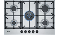 NEFF T27DS59N0 75cm 5 BurnerWok Gas Hob with Cast Iron Pan Supports