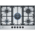 NEFF T27DS59N0 75cm 5 BurnerWok Gas Hob with Cast Iron Pan Supports
