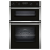 NEFF U2ACM7HN0B Built In Double Oven - Stainless Steel - A/B Rated