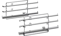 NEFF Z13TC14X0 Shelf supports and single level ComfortFlex telescopic rail suitable for Premium design FullSteam 45cm compact ovens without factory fitted ComfortFlex rails