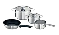 NEFF Z9442X0 Four piece pan set for induction hobs