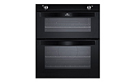NewWorld NW701GBLK Gas Twin Cavity Oven Black - Built-in