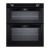 NewWorld NW701GBLK Gas Twin Cavity Oven Black - Built-in