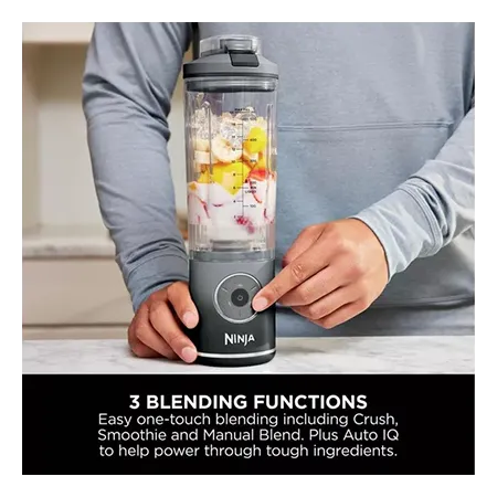 Ninja BC251UKGY Compact Portable Rechargeable Blender - Grey