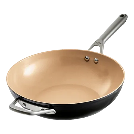 Ninja CW90928UK ExtendedLife Ceramic 28cm Wok - Apricot