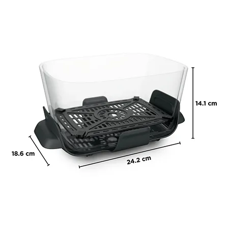 Ninja DD102UKPK1 8-in-1 Function Glass Air Fryer - Rose Quartz
