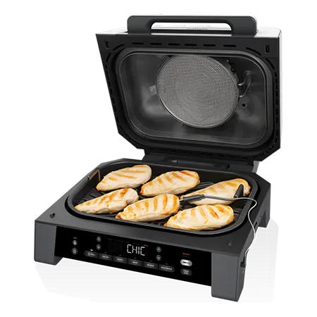 Ninja DG551UK Electric Air-Grill & Fryer - Black/Stainless Steel