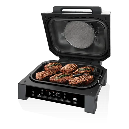 Ninja DG551UK Electric Air-Grill & Fryer - Black/Stainless Steel