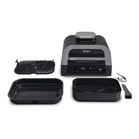 Ninja DG551UK Electric Air-Grill & Fryer - Black/Stainless Steel