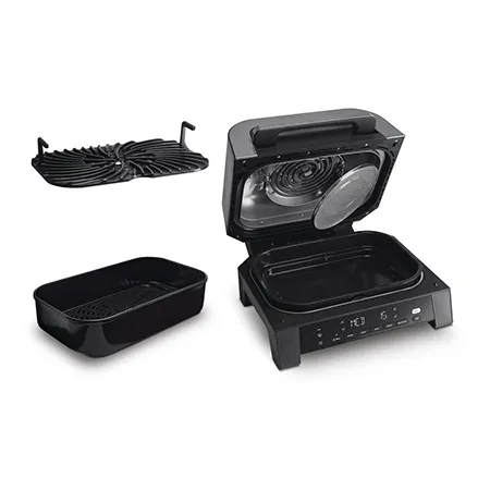 Ninja DG551UK Electric Air-Grill & Fryer - Black/Stainless Steel