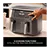 Ninja DZ300UK 7.6 litre 6-in-1 Dual Zone Air Fryer - Gun Metal Grey