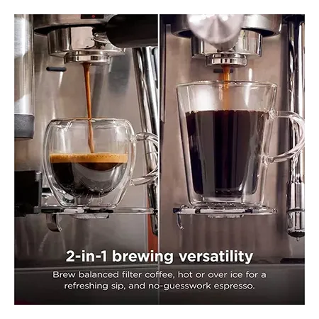 Ninja ES301UK Luxe CafÃ© MINI Espresso Machine - Black/ Silver