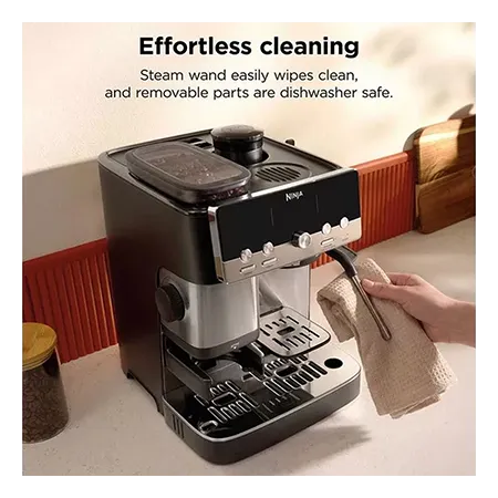 Ninja ES301UK Luxe CafÃ© MINI Espresso Machine - Black/ Silver