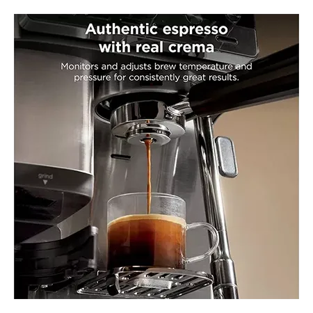 Ninja ES301UK Luxe CafÃ© MINI Espresso Machine - Black/ Silver