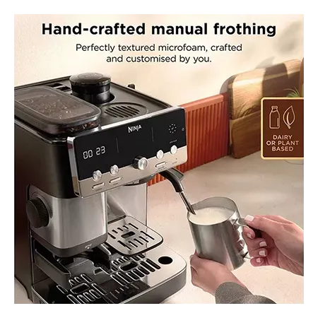 Ninja ES301UK Luxe CafÃ© MINI Espresso Machine - Black/ Silver