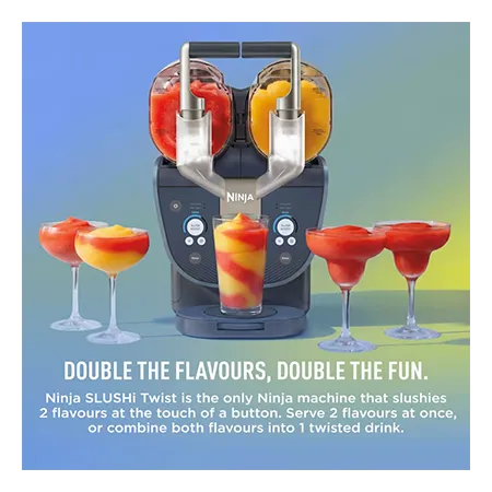 Ninja FS701UKBL SLUSHi Twist Frozen Drink Maker - Blue