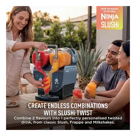 Ninja FS701UKBL SLUSHi Twist Frozen Drink Maker - Blue