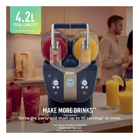 Ninja FS701UKBL SLUSHi Twist Frozen Drink Maker - Blue