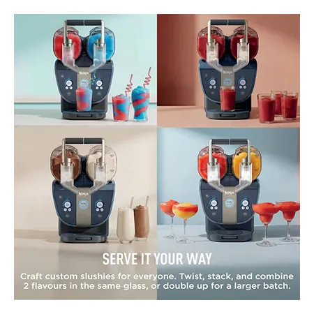 Ninja FS701UKBL SLUSHi Twist Frozen Drink Maker - Blue