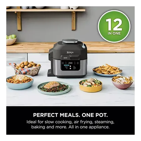 Ninja ON500UK Speedi 12-in-1 Air Fryer & Slow Cooker - Black