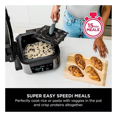 Ninja ON500UK Speedi 12-in-1 Air Fryer & Slow Cooker - Black