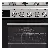 NordMende CSG100IX 100cm Dual Fuel Twin Cavity Range Cooker Stainless Steel