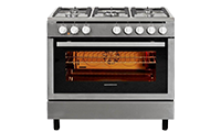 NordMende CSG92IX 90cm Dual Fuel Range Cooker Stainless Steel 13 Amp connection