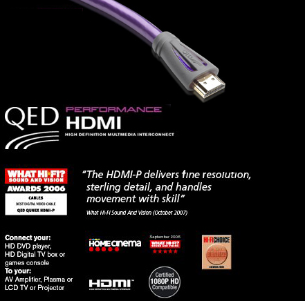 QED PHDMI3, Performance HDMI Lead (3.0m)