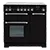 RANGEmaster KCH90ECBLCBK 90cm Electric Range Cooker with Ceramic Hob