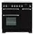 RANGEmaster KCH90ECBLCBK 90cm Electric Range Cooker with Ceramic Hob