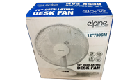 RGB Elpine 12 inch desk fan White