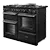 Rangemaster AURA90DFP19276 (90cm  Gas Dual Fuel Range Cooker - Charcoal Black