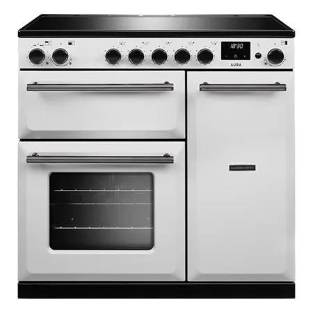 Rangemaster AURA90EIP19283 (Aura 90 Induction Range Cooker - White