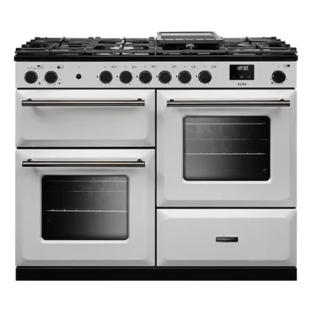 Rangemaster AURO110DF19307 Aura 110cm  Gas Dual Fuel Range Cooker -  White