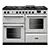 Rangemaster AURO110DF19307 Aura 110cm  Gas Dual Fuel Range Cooker -  White