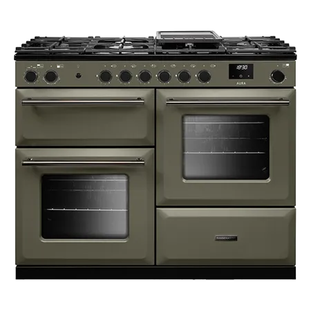 Rangemaster AURO110DF19313 110cm  Gas Dual Fuel Range Cooker - River Bed