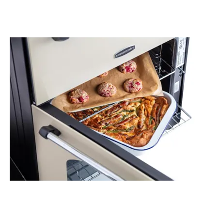 Rangemaster CLA60NGFBLC Classic Gas Cooker with Double Oven Black