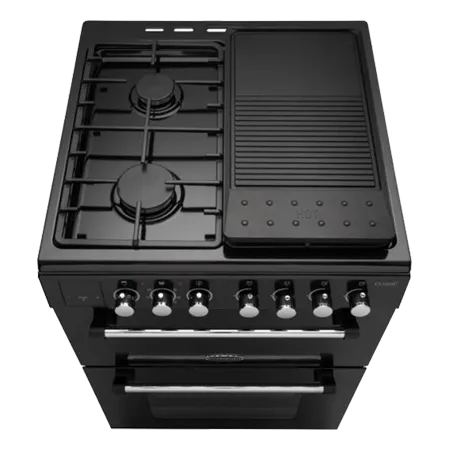 Rangemaster CLA60NGFBLC Classic Gas Cooker with Double Oven Black