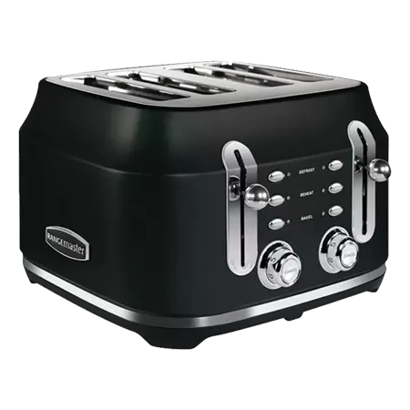 Rangemaster RMCL4S201BK 4 Slice Toaster - Matte Black