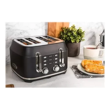 Rangemaster RMCL4S201BK 4 Slice Toaster - Matte Black