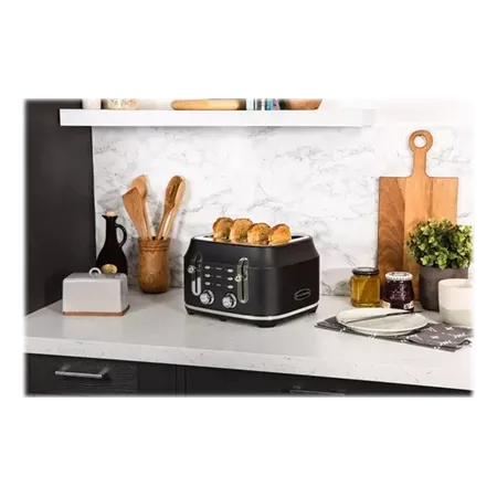 Rangemaster RMCL4S201BK 4 Slice Toaster - Matte Black