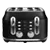 Rangemaster RMCL4S201BK 4 Slice Toaster - Matte Black
