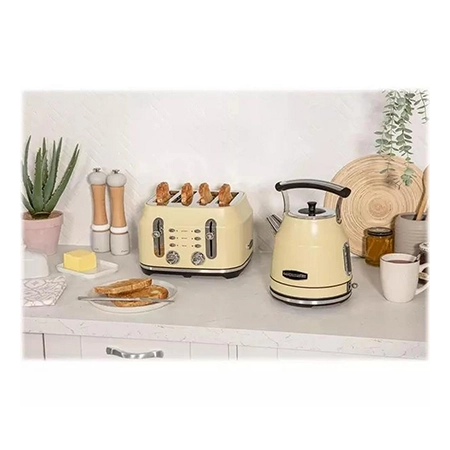 Rangemaster RMCL4S201CM 4 Slice Toaster in Matte Cream Colour