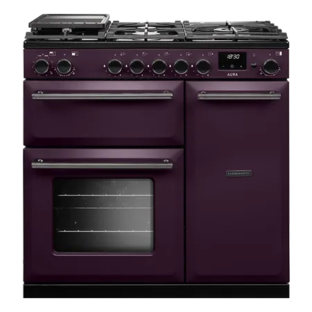 Rangemaster AURA90DFP19282 Aura 90cm Induction White (Paint) - Onyx